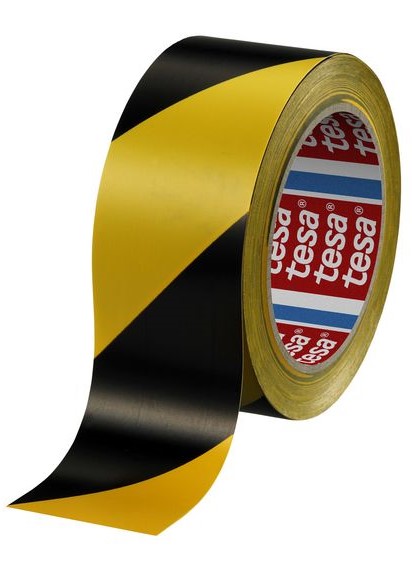 Ruban de marquage au sol Noir/jaune, Tesa33mm*50mm