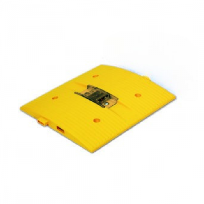 RALENTISSEUR JAUNE avec FLASHER SOLAIRE